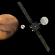 Artist’s concept of the ExoMars Trace Gas Orbiter approaching the Red Planet. Image Credit: ESA